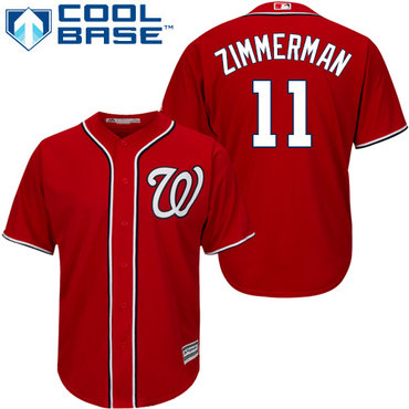 Nationals #11 Ryan Zimmerman Red Cool Base Stitched Youth MLB Jersey Nationals #11 Ryan Zimmerman Red Cool Base Stitched Youth MLB Jersey