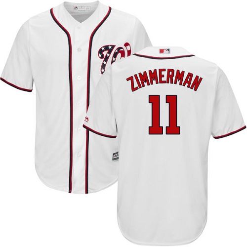 Nationals #11 Ryan Zimmerman White Cool Base Stitched Youth MLB Jersey Nationals #11 Ryan Zimmerman White Cool Base Stitched Youth MLB Jersey