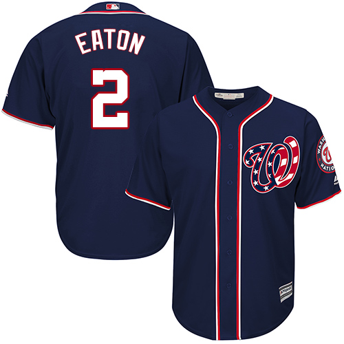 Nationals #2 Adam Eaton Navy Blue Cool Base Stitched Youth MLB Jersey Nationals #2 Adam Eaton Navy Blue Cool Base Stitched Youth MLB Jersey
