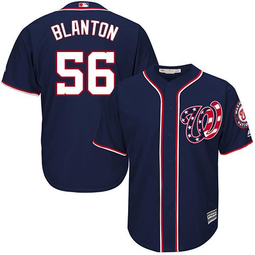 Nationals #56 Joe Blanton Navy Blue Cool Base Stitched Youth MLB Jersey Nationals #56 Joe Blanton Navy Blue Cool Base Stitched Youth MLB Jersey
