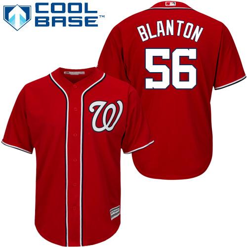 Nationals #56 Joe Blanton Red Cool Base Stitched Youth MLB Jersey Nationals #56 Joe Blanton Red Cool Base Stitched Youth MLB Jersey