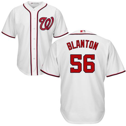 Nationals #56 Joe Blanton White Cool Base Stitched Youth MLB Jersey Nationals #56 Joe Blanton White Cool Base Stitched Youth MLB Jersey