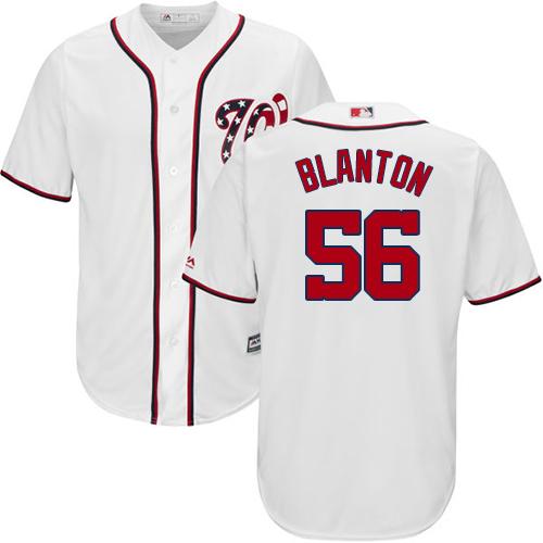Nationals #56 Joe Blanton White Cool Base Stitched Youth MLB Jersey Nationals #56 Joe Blanton White Cool Base Stitched Youth MLB Jersey