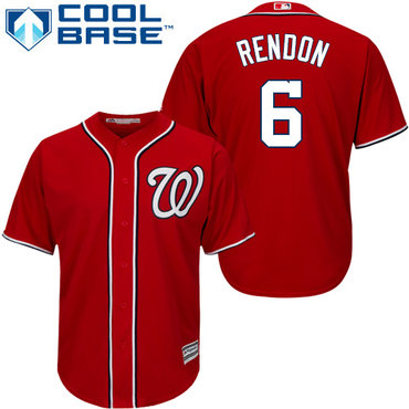 Nationals #6 Anthony Rendon Red Cool Base Stitched Youth MLB Jersey Nationals #6 Anthony Rendon Red Cool Base Stitched Youth MLB Jersey