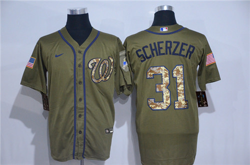 Nationals 31 Max Scherzer Olive 2020 Nike Cool Base Jersey Nationals 31 Max Scherzer Olive 2020 Nike Cool Base Jersey