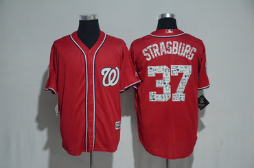 Nationals 37 Stephen Strasburg 2017 Spring Training Cool Base Jersey