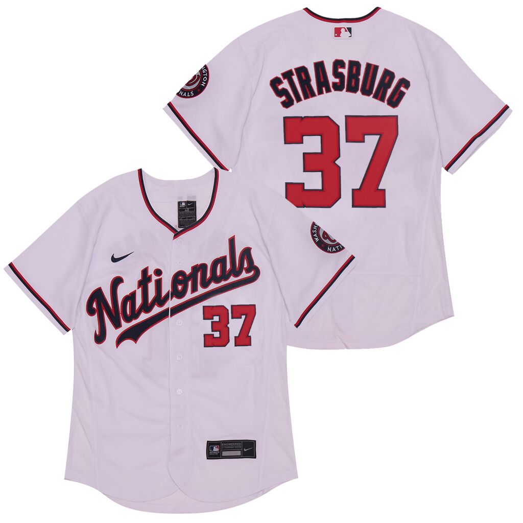 Nationals 37 Stephen Strasburg White Nike 2020 Flexbase Jersey Nationals 37 Stephen Strasburg White Nike 2020 Flexbase Jersey
