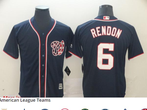 Nationals 6 Anthony Rendon Navy Cool Base Jersey