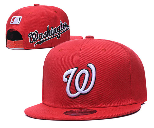 Nationals Team Logo Red Adjustable Hat GS