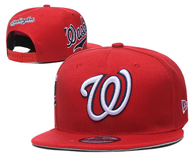 Nationals Team Logo Red Adjustable Hat YD