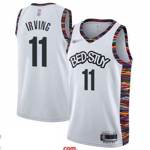 Nets #11 Kyrie Irving White Basketball Swingman City Edition 2019 20 Jersey