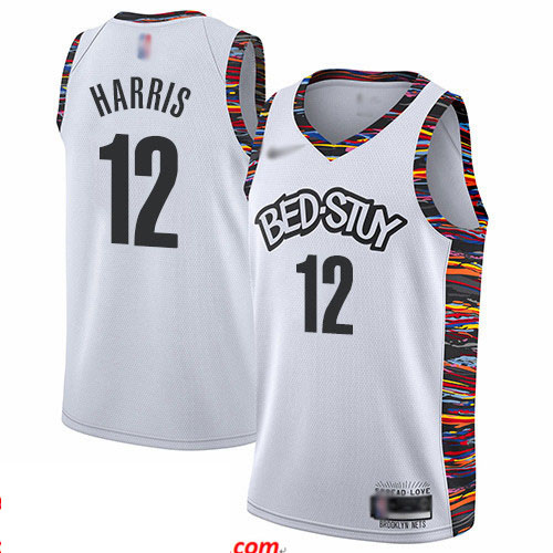 Nets #12 Joe Harris White Basketball Swingman City Edition 2019 20 Jersey
