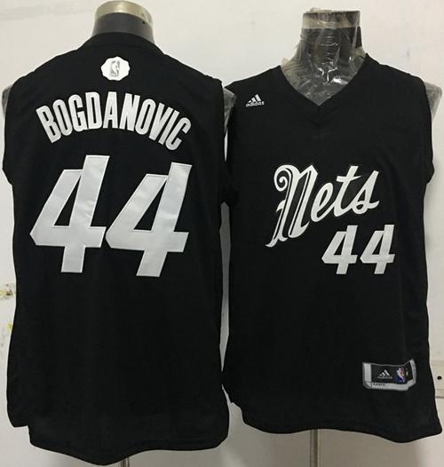 Nets #44 Andrew Nicholson Black 2016-2017 Christmas Day Stitched NBA Jersey