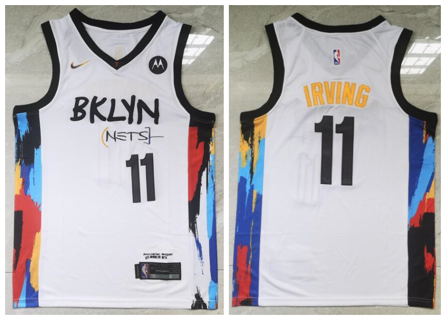 Nets 11 Kyrie Irving White 2021 City Edition Nike Swingman Jersey Nets 11 Kyrie Irving White 2021 City Edition Nike Swingman Jersey