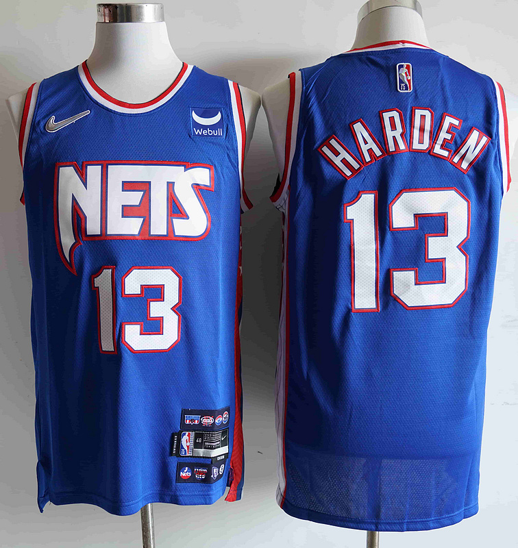 Nets 13 James Harden Blue Nike Diamond 75th Anniversary City Edition Swingman Jersey Nets 13 James Harden Blue Nike Diamond 75th Anniversary City Edition Swingman Jersey