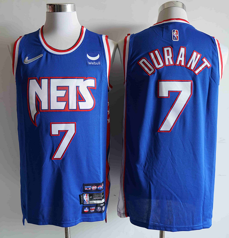 Nets 7 Kevin Durant Blue Nike Diamond 75th Anniversary City Edition Swingman Jersey Nets 7 Kevin Durant Blue Nike Diamond 75th Anniversary City Edition Swingman Jersey