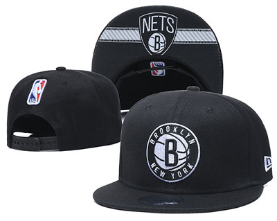 Nets Team Logo Black Adjustable Hat GS