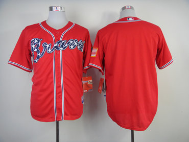New Atlanta Braves Military Commemor Jersey - Red