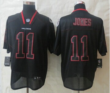 New Atlanta Falcons #11 Julio Jones Lights Out Black Elite Jersey