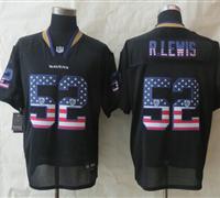 New Baltimore Ravens #52 Ray Lewis USA Flag Fashion Black Elite Jerseys New Baltimore Ravens #52 Ray Lewis USA Flag Fashion Black Elite Jerseys
