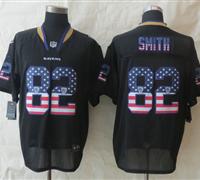 New Baltimore Ravens #82 Torrey Smith USA Flag Fashion Black Elite Jerseys New Baltimore Ravens #82 Torrey Smith USA Flag Fashion Black Elite Jerseys
