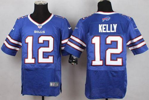 New Buffalo Bills #12 Jim Kelly Royal Blue Team Color Men's Stitched NFL New Elite Jersey New Buffalo Bills #12 Jim Kelly Royal Blue Team Color Men's Stitched NFL New Elite Jersey