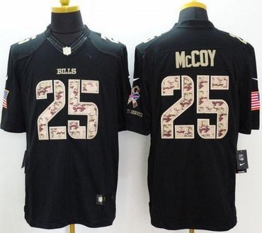 New Buffalo Bills #25 LeSean McCoy Black Men's Stitched NFL Limited Salute to Service jersey New Buffalo Bills #25 LeSean McCoy Black Men's Stitched NFL Limited Salute to Service jersey
