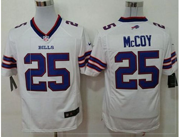New Buffalo Bills #25 LeSean McCoy White Men's Stitched NFL Game Jersey New Buffalo Bills #25 LeSean McCoy White Men's Stitched NFL Game Jersey