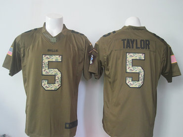 New Buffalo Bills #5 Tyrod Taylor Nike Green Salute To Service Limited Jersey New Buffalo Bills #5 Tyrod Taylor Nike Green Salute To Service Limited Jersey