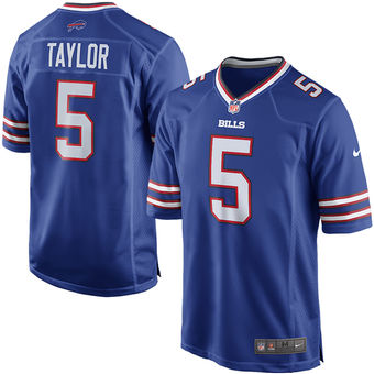 New Buffalo Bills #5 Tyrod Taylor Royal Blue Team Color Men's NFL New Game Jersey New Buffalo Bills #5 Tyrod Taylor Royal Blue Team Color Men's NFL New Game Jersey