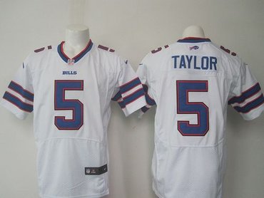New Buffalo Bills #5 Tyrod Taylor White Men's NFL New Elite Jersey New Buffalo Bills #5 Tyrod Taylor White Men's NFL New Elite Jersey