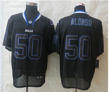 New Buffalo Bills #50 Kiko Alonso Lights Out Black Elite Jersey New Buffalo Bills #50 Kiko Alonso Lights Out Black Elite Jersey