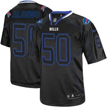 New Buffalo Bills #50 Kiko Alonso Out Black Elite Jerseys New Buffalo Bills #50 Kiko Alonso Out Black Elite Jerseys