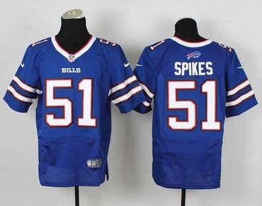 New Buffalo Bills #51 Brandon Spikes Royal Blue Team Color NFL New Elite Jersey New Buffalo Bills #51 Brandon Spikes Royal Blue Team Color NFL New Elite Jersey