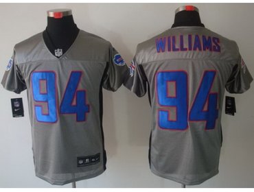New Buffalo Bills #94 Mario Williams Grey Shadow Elite NFL Jerseys