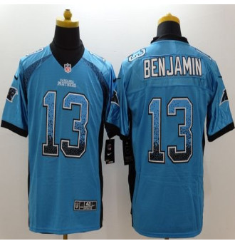 New Carolina Panthers #13 Kelvin Benjamin Blue Alternate Men's Stitched NFL Elite Drift Fashion Jersey