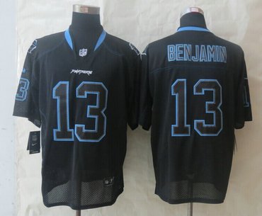 New Carolina Panthers #13 Kelvin Benjamin Lights Out Black Elite Jerseys