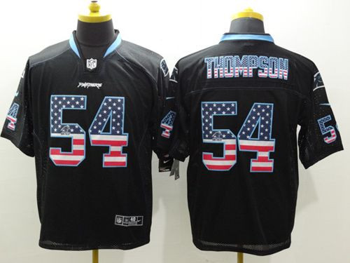 New Carolina Panthers #54 Shaq Thompson Black Men's Stitched NFL Elite USA Flag Fashion Jersey New Carolina Panthers #54 Shaq Thompson Black Men's Stitched NFL Elite USA Flag Fashion Jersey