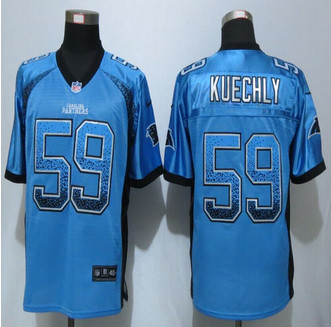 New Carolina Panthers #59 Luke Kuechly Drift Fashion Blue Elite Jerseys New Carolina Panthers #59 Luke Kuechly Drift Fashion Blue Elite Jerseys