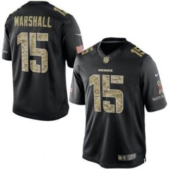 New Chicago Bears #15 Brandon Marshall Black Salute To Service Jersey New Chicago Bears #15 Brandon Marshall Black Salute To Service Jersey