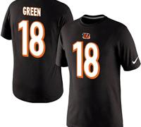 New Cincinnati Bengals #18 A.J. Green Pride Name & Number T-Shirt Black