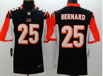 New Cincinnati Bengals #25 Giovani Bernard Black Team Color NFL Limited Jersey