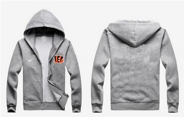 New Cincinnati Bengals Authentic Logo Hoodie Grey New Cincinnati Bengals Authentic Logo Hoodie Grey