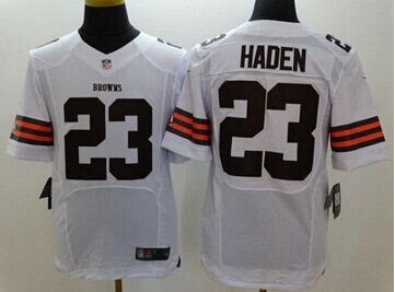New Cleveland Browns #23 Joe Haden White NFL Elite Jersey New Cleveland Browns #23 Joe Haden White NFL Elite Jersey