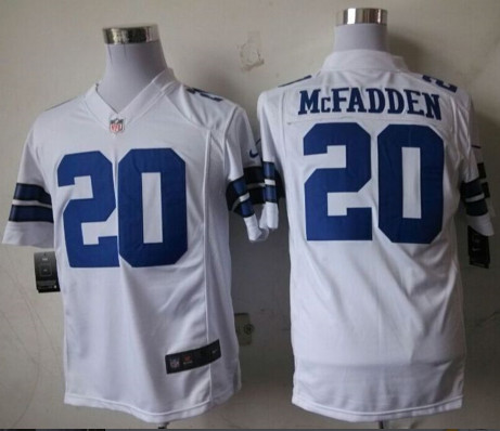 New Dallas Cowboys #20 Darren McFadden White Men's Stitched NFL Game Jersey New Dallas Cowboys #20 Darren McFadden White Men's Stitched NFL Game Jersey