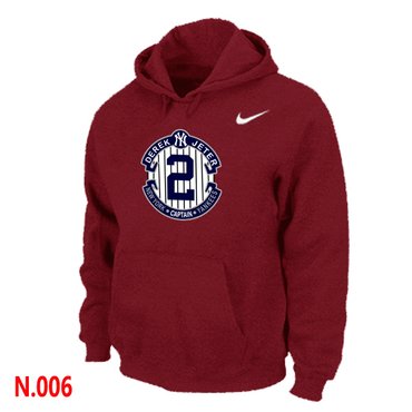 New Derek Jeter New York Yankees Official Final Season Commemorative Logo Pullover Hoodie Red New Derek Jeter New York Yankees Official Final Season Commemorative Logo Pullover Hoodie Red