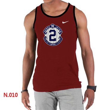 New Derek Jeter New York Yankees Official Final Season Commemorative Logo men Tank Top Red New Derek Jeter New York Yankees Official Final Season Commemorative Logo men Tank Top Red