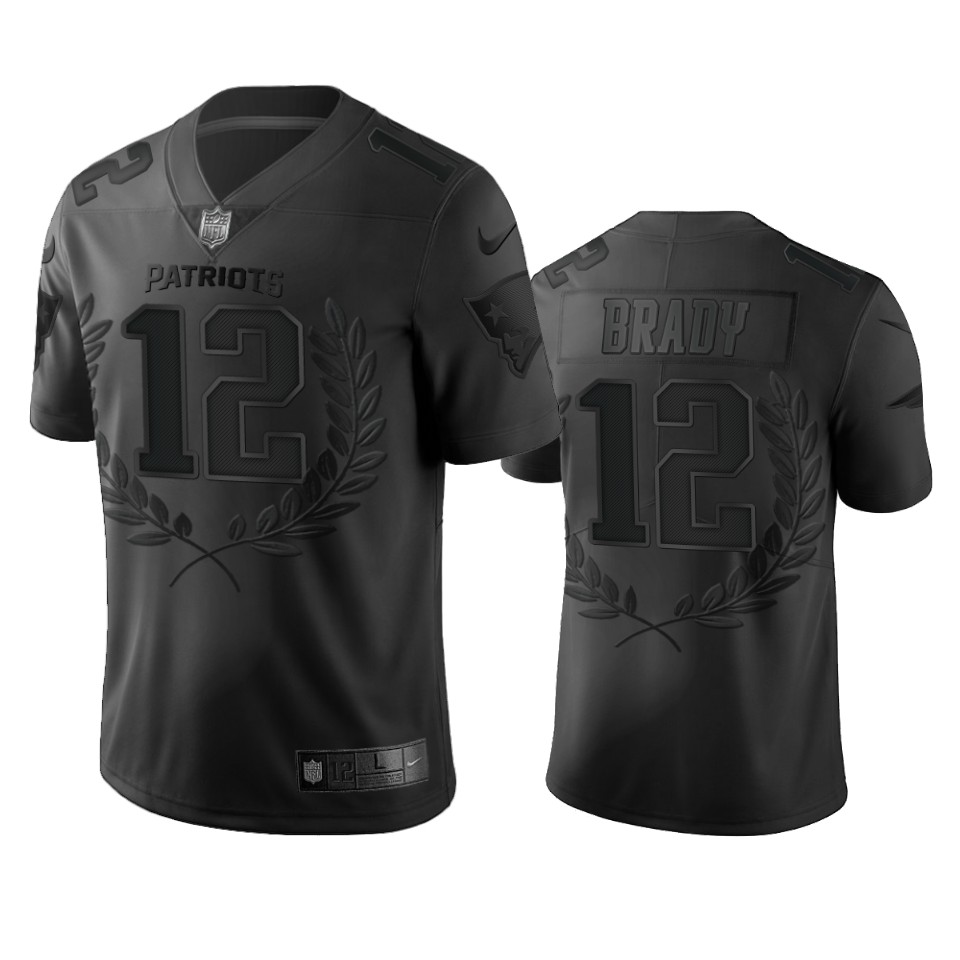 New England Patriots #12 Tom Brady Men's Nike Black NFL MVP Limited Edition Jersey New England Patriots #12 Tom Brady Men's Nike Black NFL MVP Limited Edition Jersey