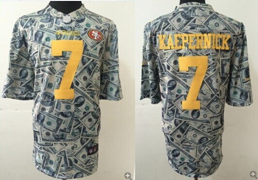 NEW San Francisco 49ers #7 Colin Kaepernick Dollar Fashion NFL Elite Jersey NEW San Francisco 49ers #7 Colin Kaepernick Dollar Fashion NFL Elite Jersey