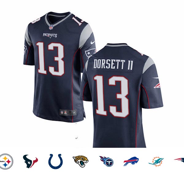 New England Patriots #13 Phillip Dorsett II Blue Vapor Limited Jersey New England Patriots #13 Phillip Dorsett II Blue Vapor Limited Jersey